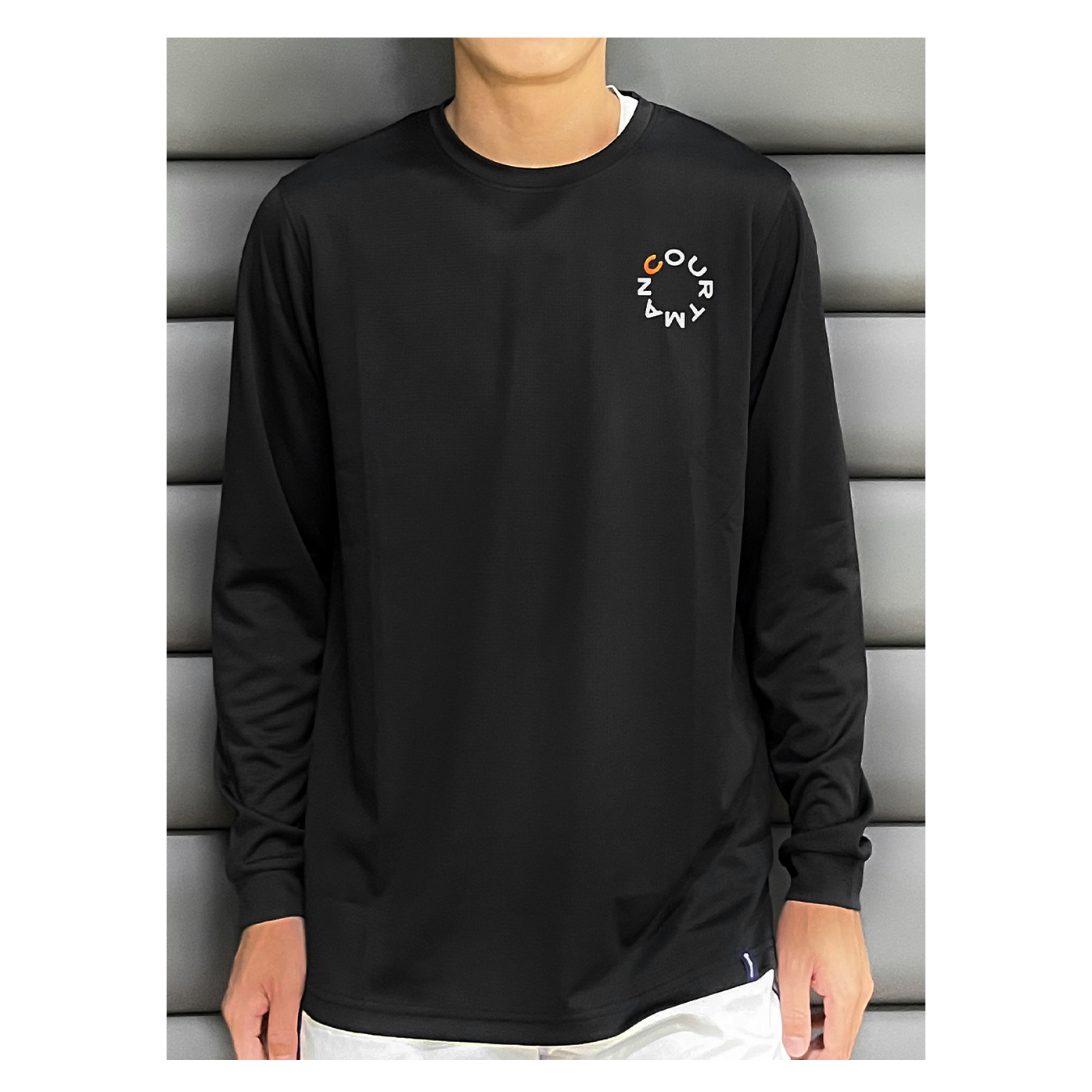 COURTMAN男女圆领透气运动长袖潮