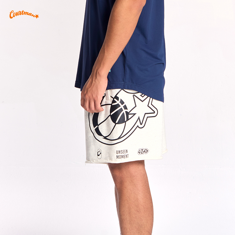 印花篮球运动短裤跑步四分裤