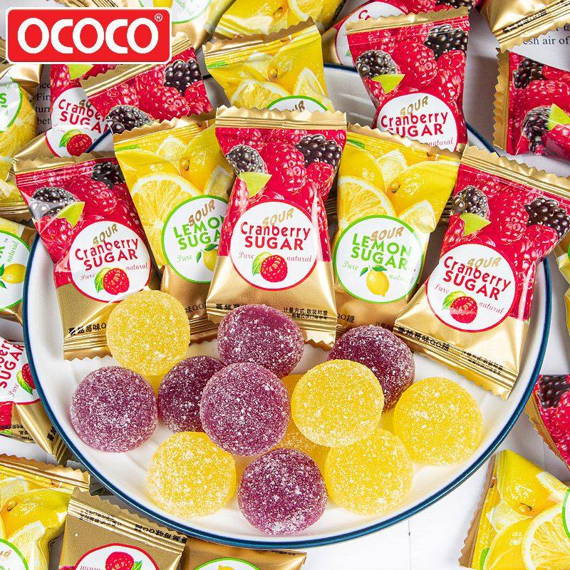 ococo蔓越莓味软糖QQ糖果结婚满月生日喜糖伴手礼散装橡皮糖儿童