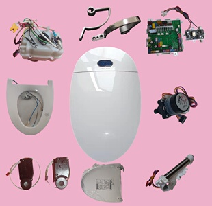 适配云米VZMT01智能马桶座圈座盖加热水箱弯钩喷枪陶瓷阀电动阻尼