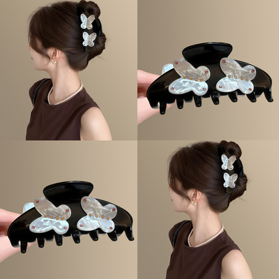 月光捕梦~韩国立体蝴蝶醋酸抓夹