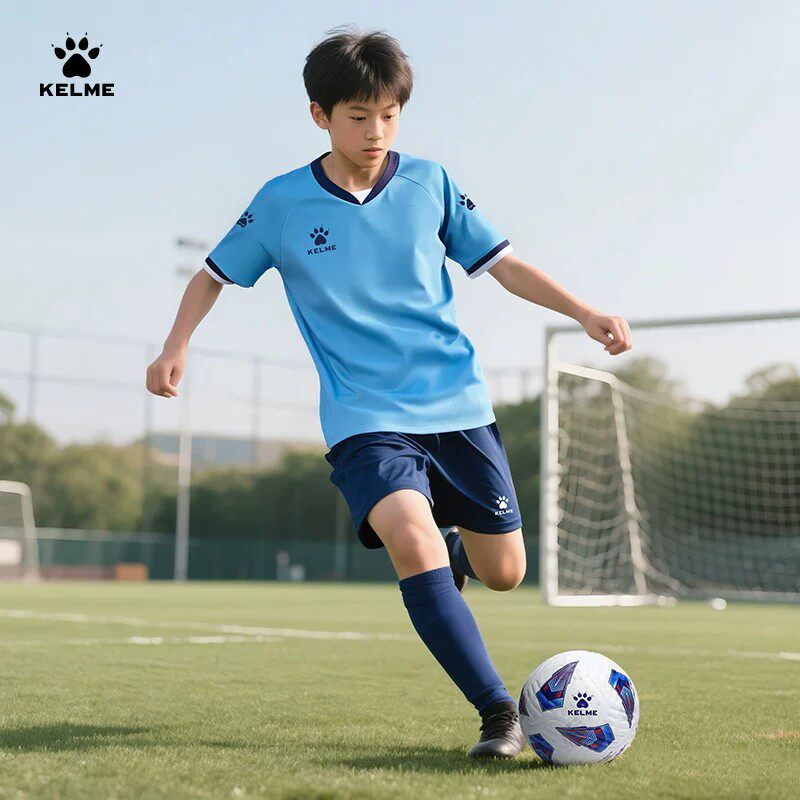 KELME/卡尔美儿童足球服套装比赛训练服 新款球衣定制短袖幼童图片