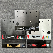 6日 GTS300车牌框 GTV 春天150 通用牌照架 VESPA 冲刺150 车牌架