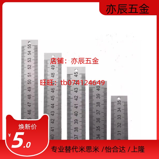 刻度尺BLR01/02/05/06/11/12/15/17-L100 200 300 600 标尺