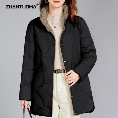 中长款轻薄羽绒服女时尚洋气减龄