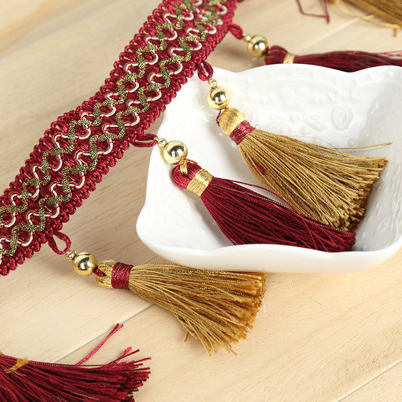 门帘挂帘流苏装饰配件辅料中式古典喜庆窗帘装饰花边双色吊穗定制,居家布艺,花边/蕾丝,淘宝优惠券,粉丝福利购,淘宝优惠卷