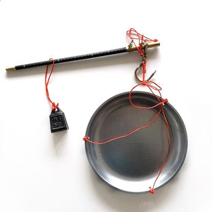 老式盘秤老秤杆木杆秤手工秤老式秤带盘钩秤木头手提秤家用称5公