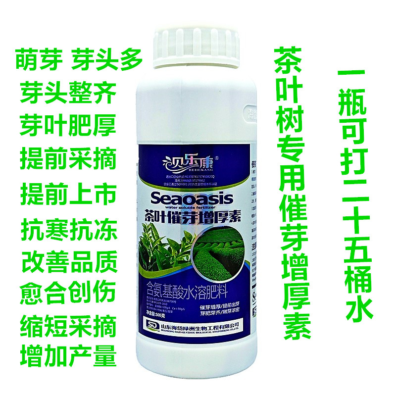 茶叶树专用催芽爆芽素叶面肥厚料图片