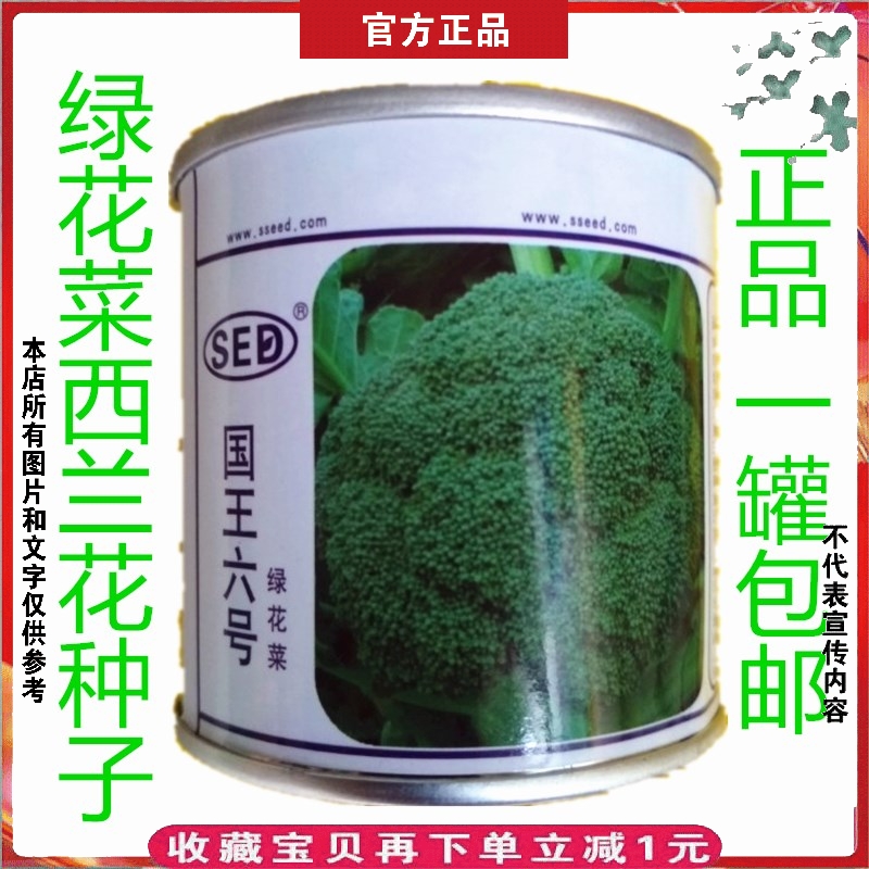 国王一号六号西蓝花种子10g耐寒热青花椰菜优秀西兰花种孑蔬菜种-封面