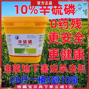 油菜地下虫10%辛硫磷颗粒小麦地下害虫杀虫剂红薯土豆羊肚菌芋头