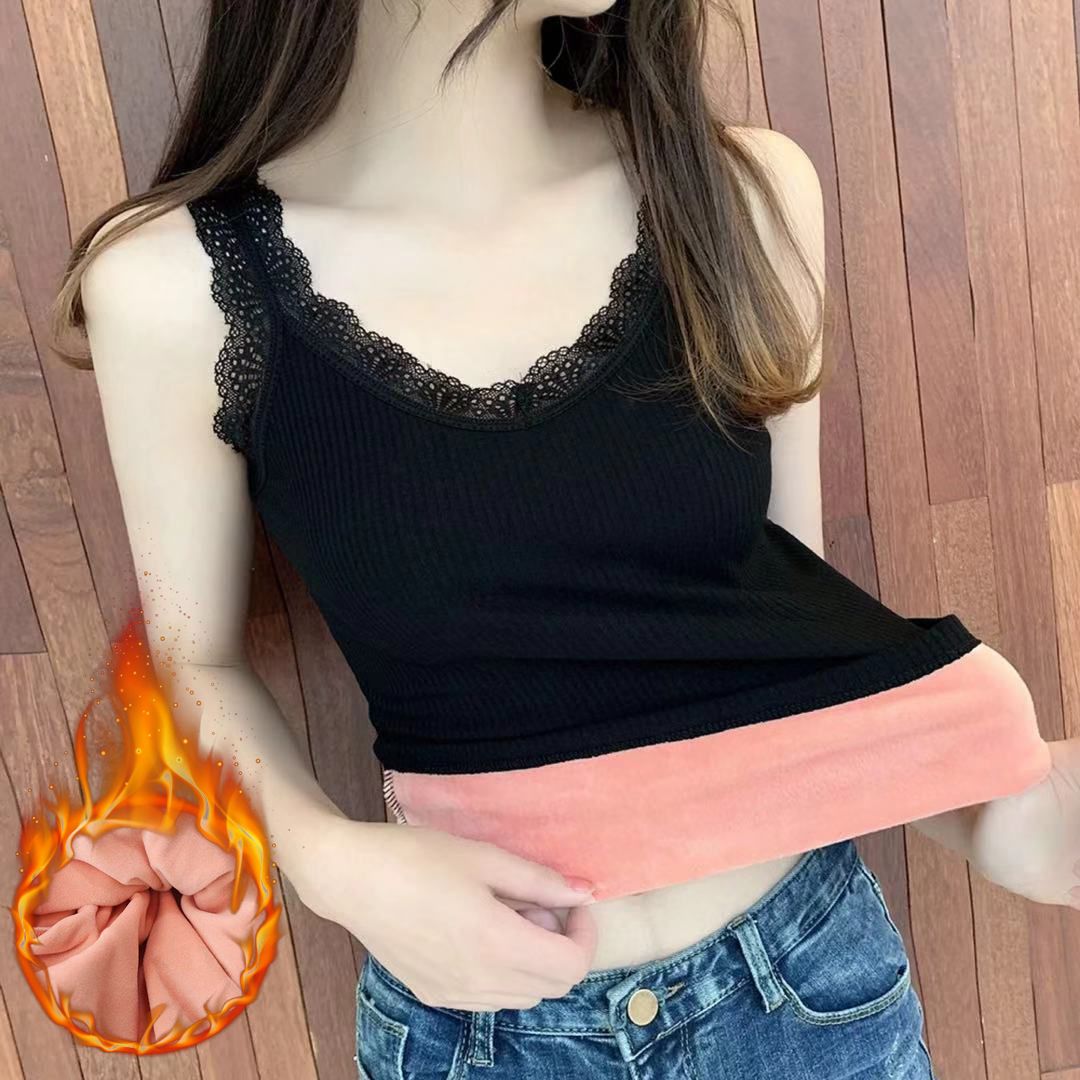 保暖背心女加绒加厚冬季