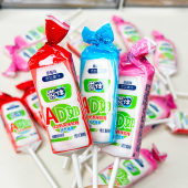 网红芬仕AD奶味软糖棒棒糖乳酸味软糖混合口味瑞士糖Kk 优选