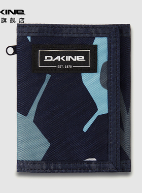 Dakine达金钱包男三折页卡包独立拉链袋零钱包女时尚休闲环保布包
