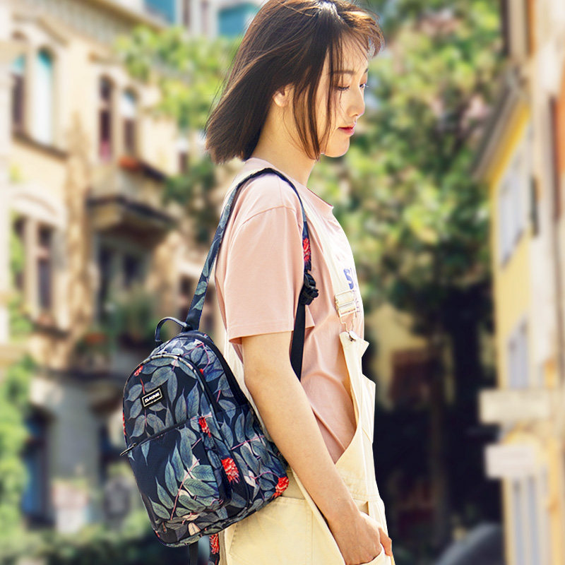 Dakine双肩包女迷你休闲帆布包防水简约轻便通勤高中学生小背包
