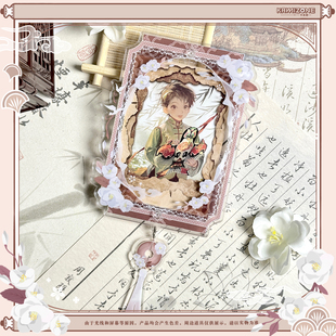 【卡米踪】茉香锦缎3寸小框 谷美亚克力摇摇乐粒粒卡框拍立得收纳