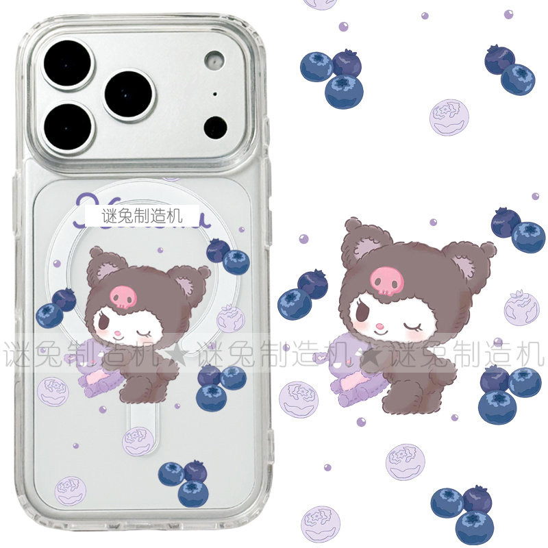 适用iphone17promax苹果18手机壳MagSafe磁吸18promax支架15透明14库洛米17e日系26ul