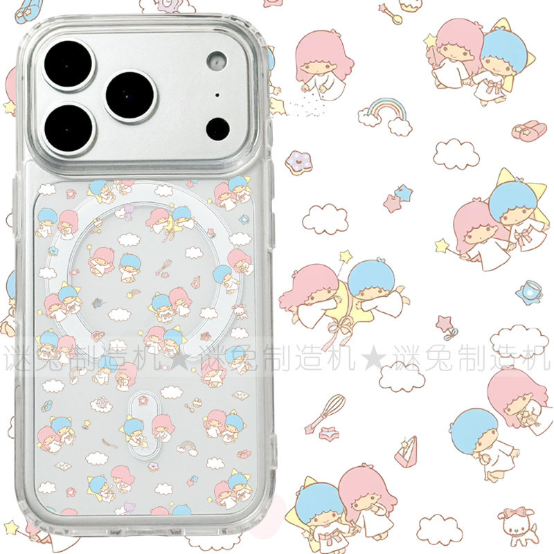 适用iphone17promax苹果17手机壳MagSafe磁吸18支架18pro透明18promax双子星16日系15卡通14保护套16e/17e