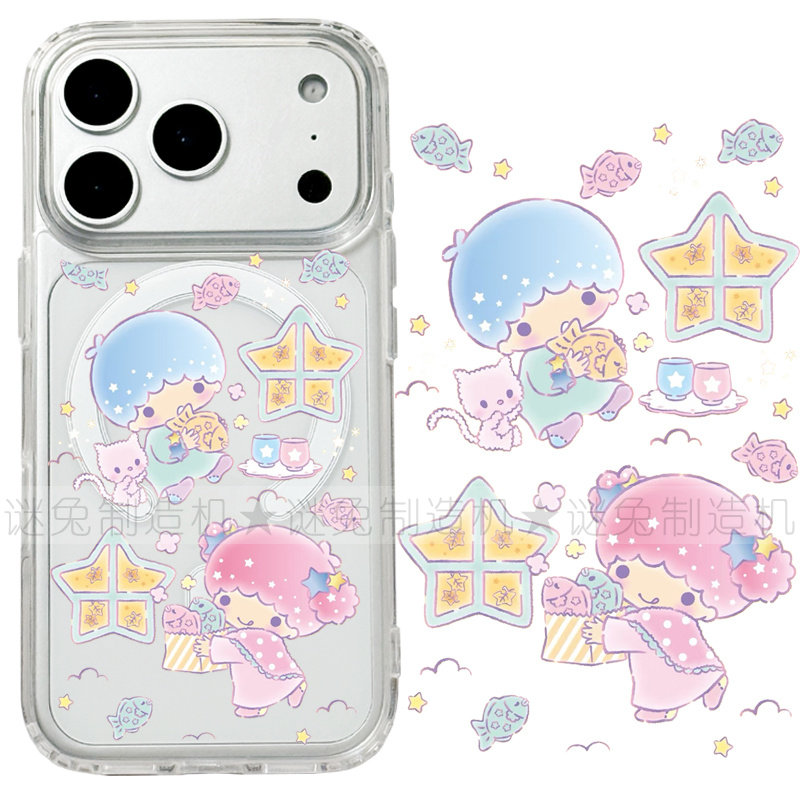 适用iphone17promax苹果17手机壳MagSafe磁吸18支架18pro透明18promax双子星16鲷鱼烧15卡通14保护套16e/17e