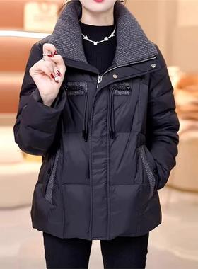 羽绒棉服女装加肥大码洋气独特超好看外套棉袄子秋冬加厚保暖棉衣