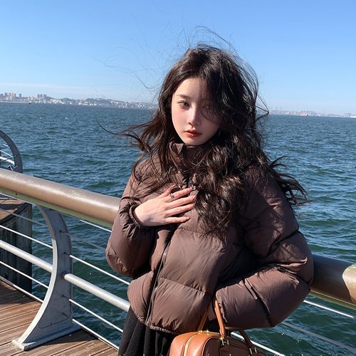 肯豆风短款新款三防羽绒棉服女宽松加厚立领小个子面包服ins潮