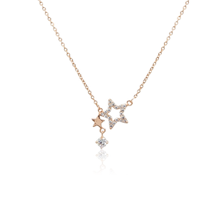 Chomel新加坡流星吊坠女甜美风小众轻奢设计感锁骨项链礼物2240