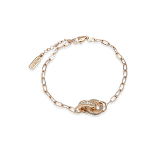 Chomel互鎖雙環(huán)莫比烏斯情侶手鏈女秋原創(chuàng)輕奢鑲鉆七夕禮物1542