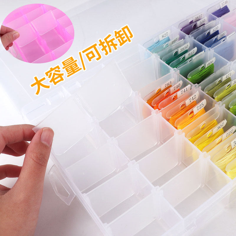 刺绣整理盒收纳盒十字绣线盒针线盒绕线板塑料工具大线盒绕线器,居家布艺,收纳盒,淘宝优惠券,粉丝福利购,淘宝优惠卷