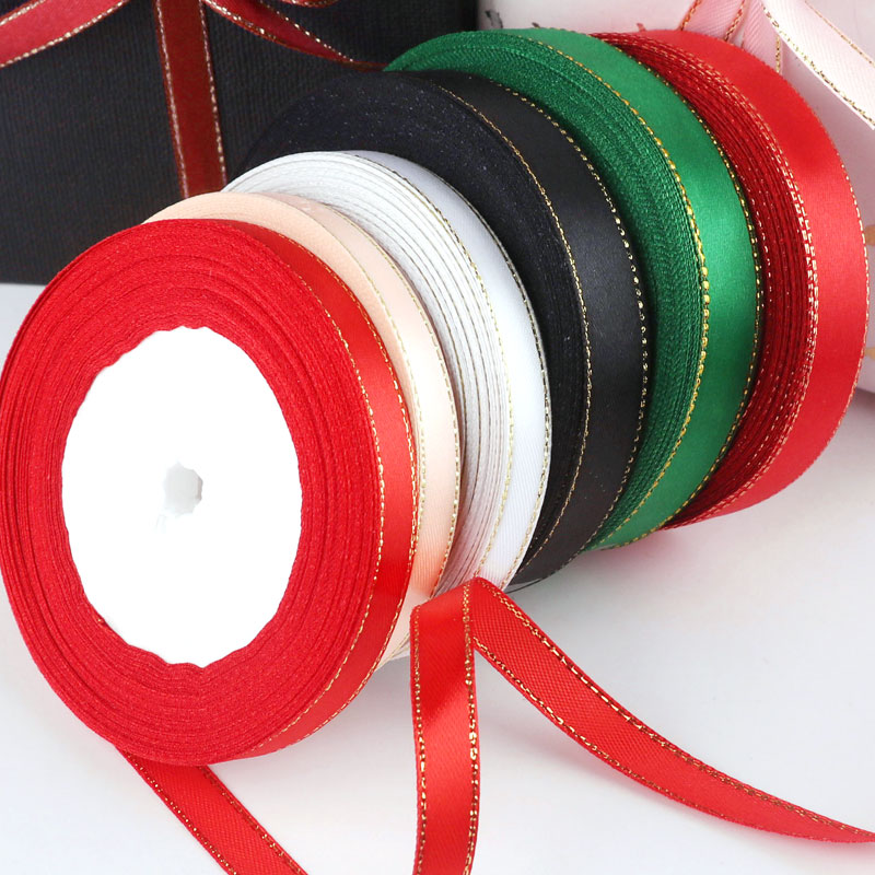 双金边绸带缎带蛋糕包装彩带diy