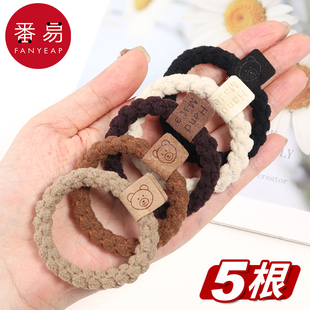 发圈 加粗多股橡皮筋女扎头发绳高弹力耐用马尾 加粗A1zb551