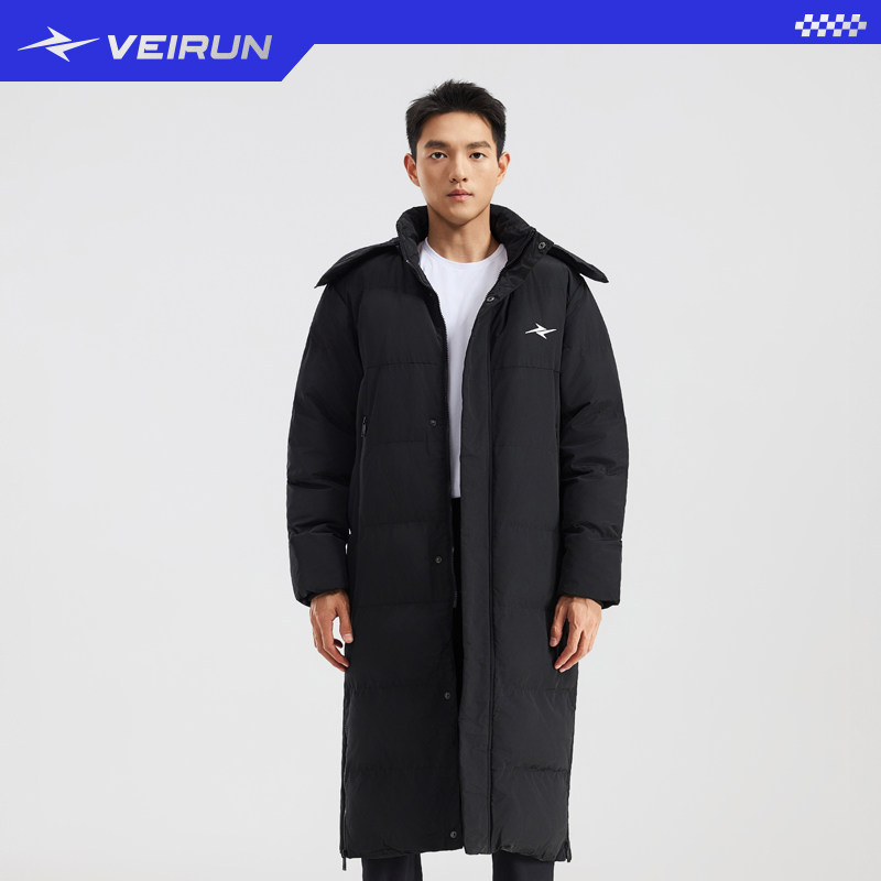 威量长款棉服田径外套运动外套男女款防风训练服锁温日常跑步服