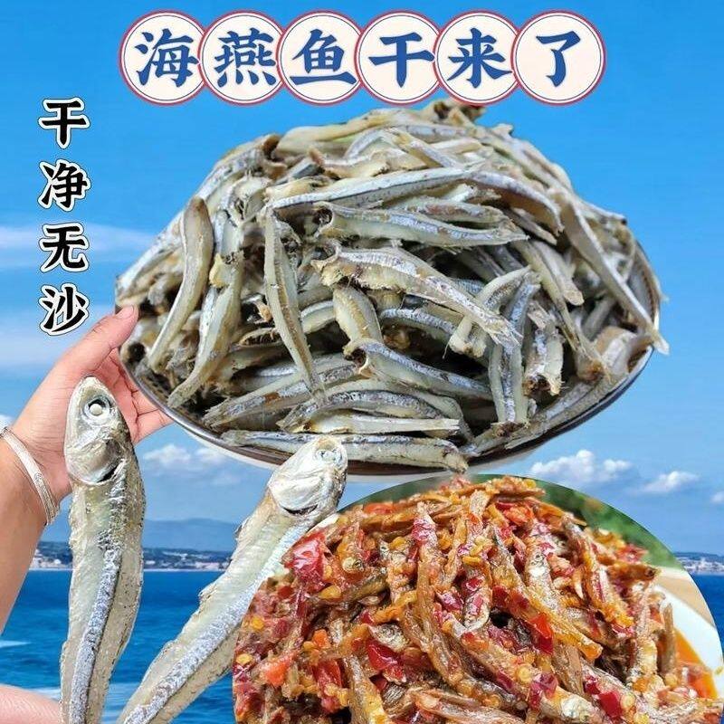 新晒小海燕鱼干500克一斤公干鱼干海蜒鱼干咸鱼小银鱼干海鲜批发