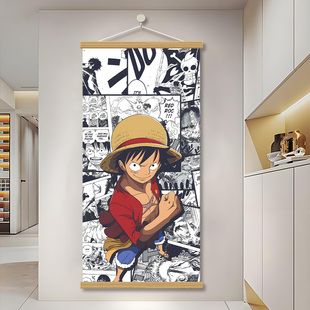 海贼王挂画动漫海报路飞索隆娜美艾斯艾斯装饰画卧室书房二次元图