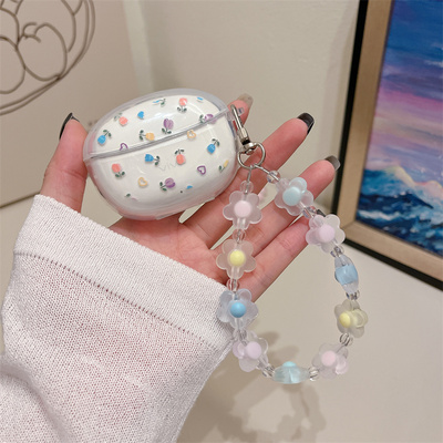 满屏花朵适用vivo tws 5e主动智能降噪蓝牙耳机壳vivotws5e耳机套vivotws 5i保护套透明壳新款卡通创意小清新