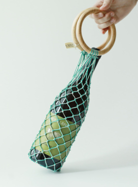 TANCHEN 手工编织零零酒袋 环保时髦野餐手提袋 不支持七天无理由