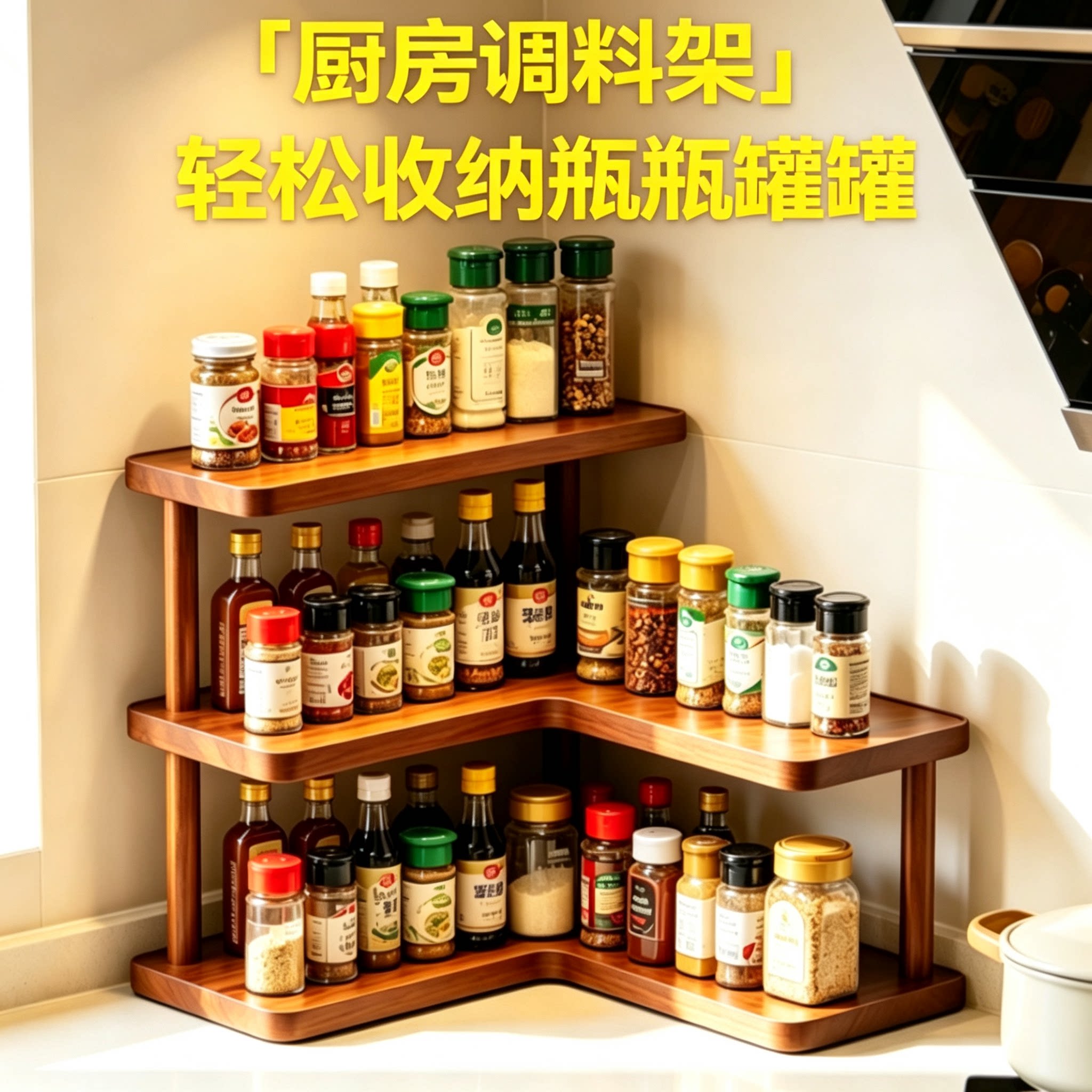 转角多层置物架桌面收纳架化妆品图片