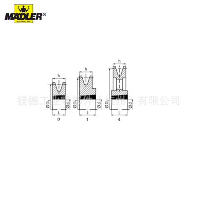 Maedler 单槽锥孔V形皮带轮, 形状 XPZ, SPZ 和 Z型