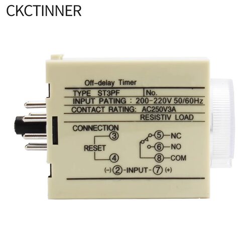 st3pf断电st3pf-t1继电器时间继电器220v24v银点送底座jsz3f