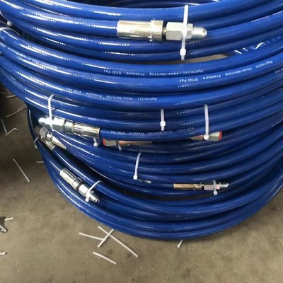 长江气动喷涂机高压管双层钢丝管长海欧耐实特兰森通用喷涂机配件