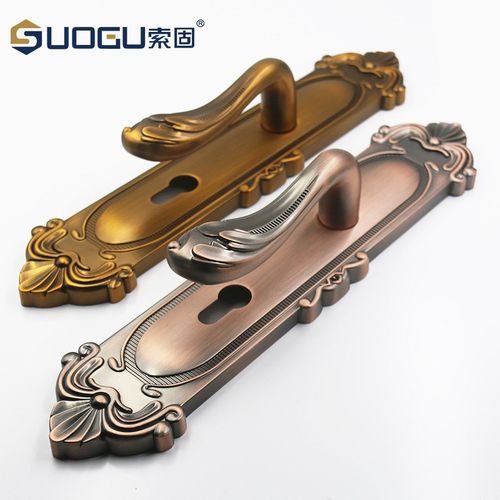 欧式别墅大门锁豪华双开实木门 锌合金大门锁家居五金配件复古风