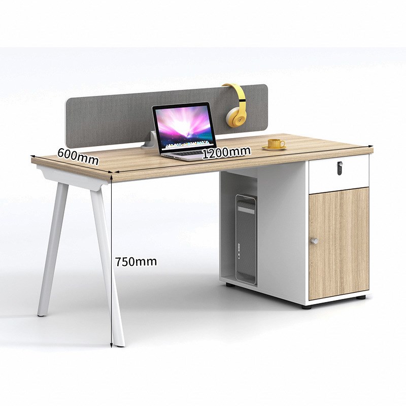 职员办公桌椅组合现代简约办公桌4/6人位员工工位电脑桌卡座屏风