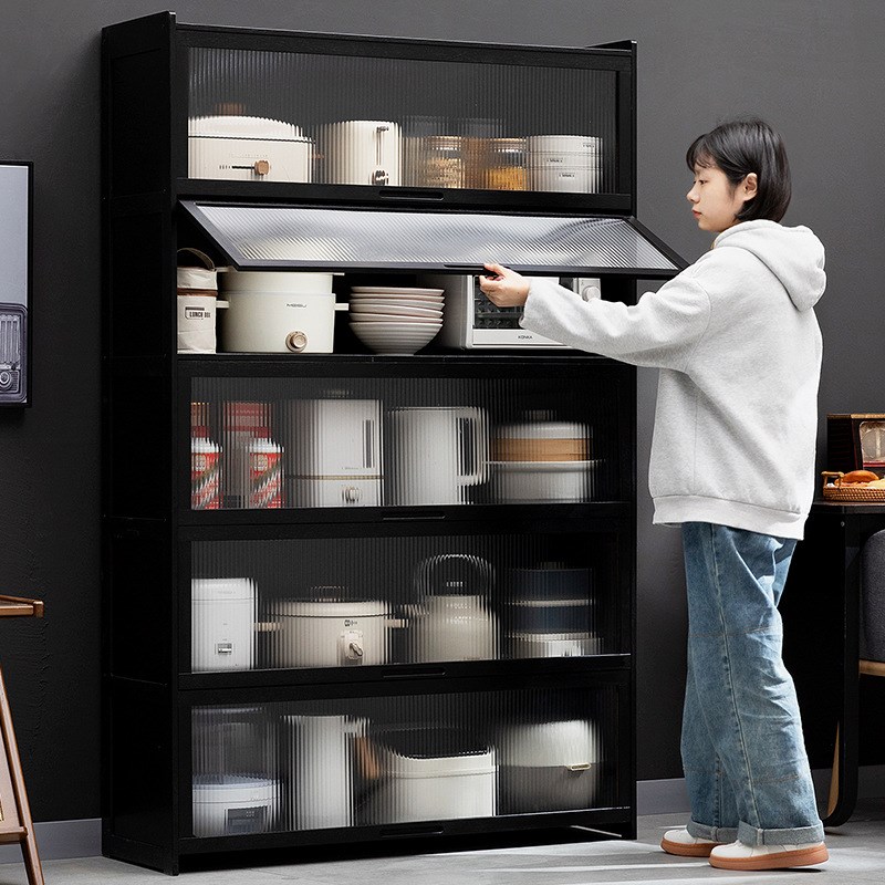 厨房置物架调料碗碟收纳架子微波炉台面多层储物柜子用品家用大全