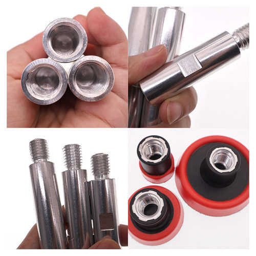1.2/2/3寸M14电动抛光盘软边研磨盘砂纸粘盘汽车美工抛光打蜡工具