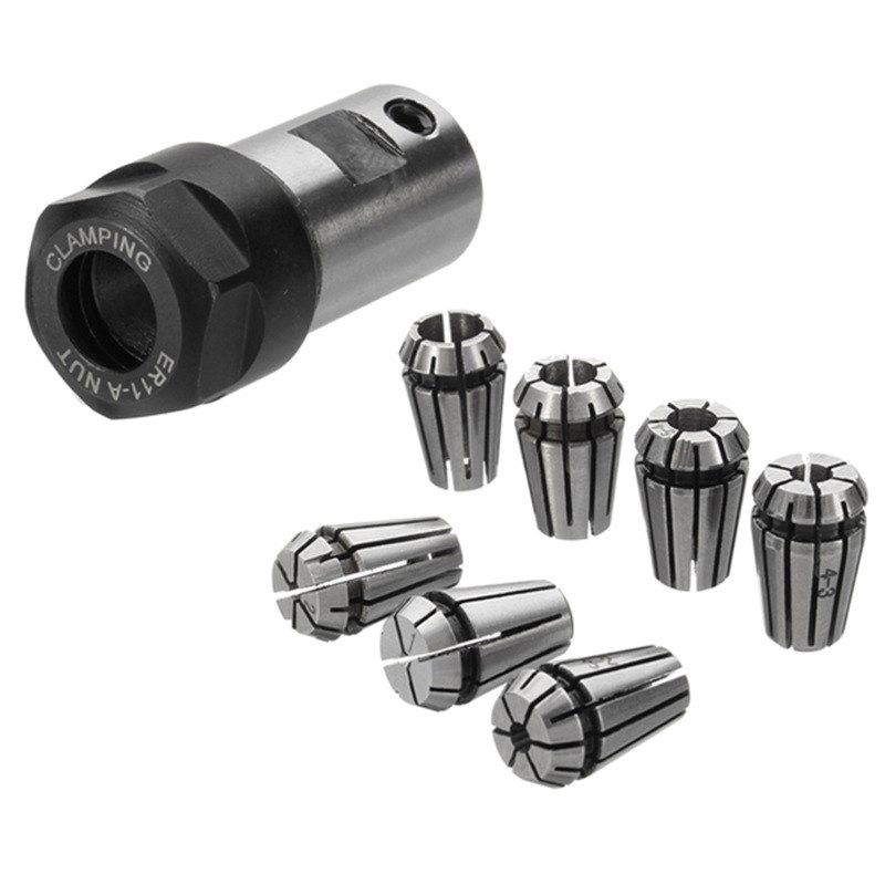 ER11 -5mm电主轴刀杆 er11(1-7)弹簧夹头套装8PCS