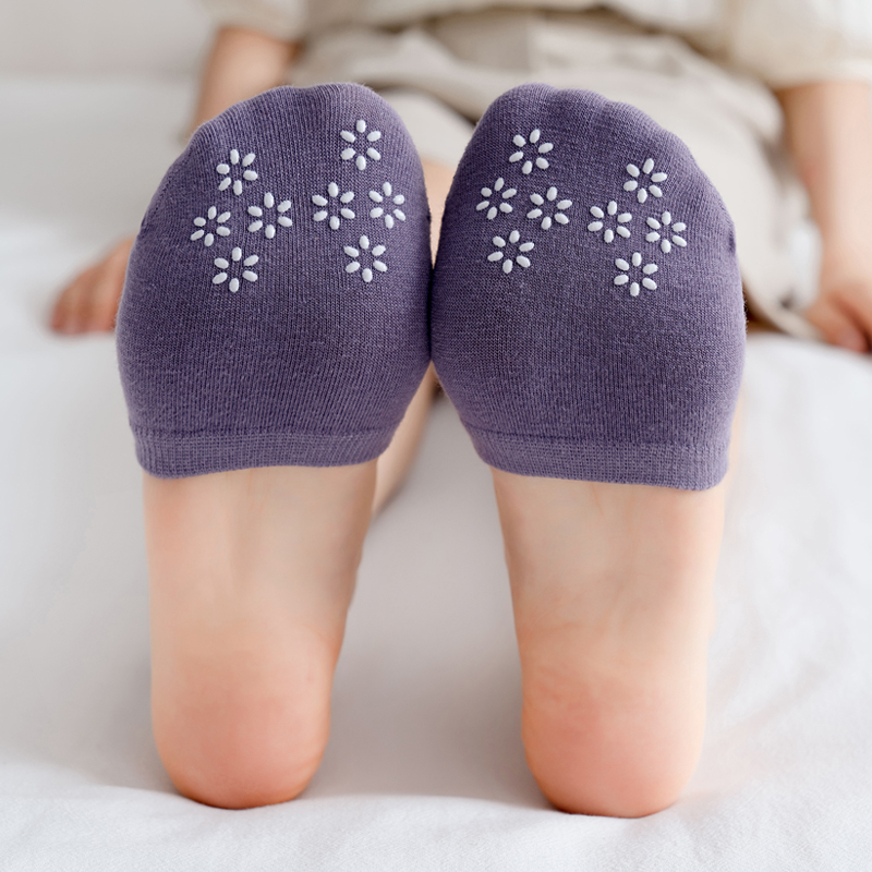 纯棉透气夏季薄款半掌袜