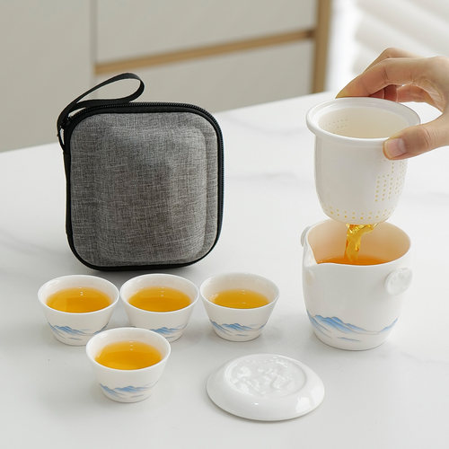 便携快客杯一壶二杯露营茶具