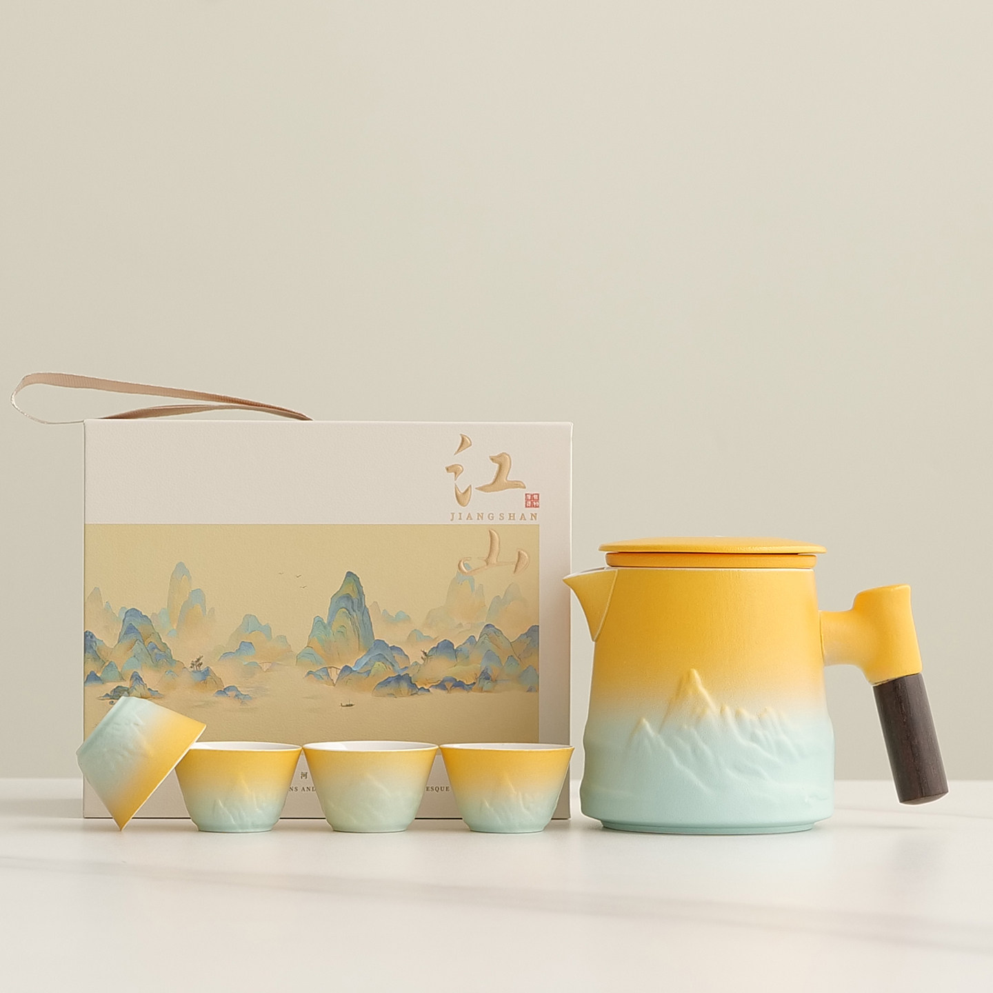 便携式一壶四杯旅行茶具套装户外旅游喝茶装备年会奖品小礼物定制