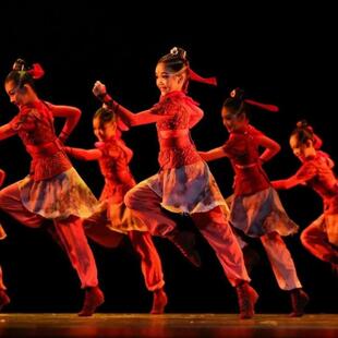 再现花木兰舞蹈演出服小荷风采古装女童将军士兵铠甲儿童表演服装