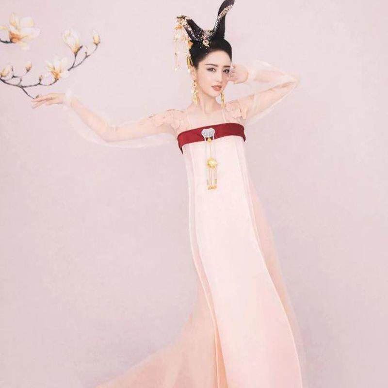 佟丽娅芒种丽人行古典舞蹈服装女飘逸古装仙女中国风扇子舞演出服