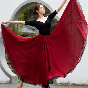 万疆舞蹈服装灯火里的中国表演服720度美丽中国演出服大摆半身裙