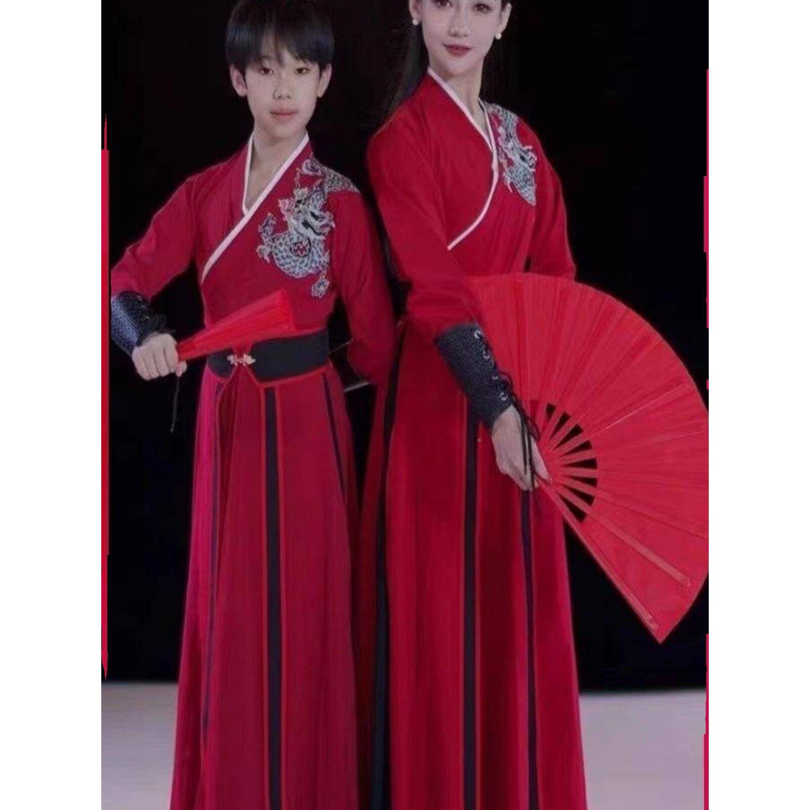 鼓乐服、演古典舞服雪龙唱表演服、中式艺考服、太极练、服ZRA剑